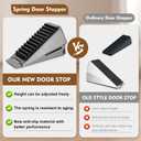 3 x Adjustable Loaded Large Door Stoppers, Heavy Duty Wedge Door Stoppers, Made with an Upgraded Non-Slip Material, Rotatable Adjustable, Suitable for Door Gaps Ranging from 0 to 2.8 inches in Height