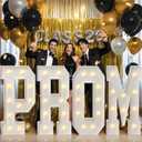 PROM Decorations 2026 Marquee Letters: Graduation Decorations Class of 2026 Large Light Up Letters 4 Feet Tall College High School Grad PROM Party Sign Warm White Light Backdrop, Pack of 4