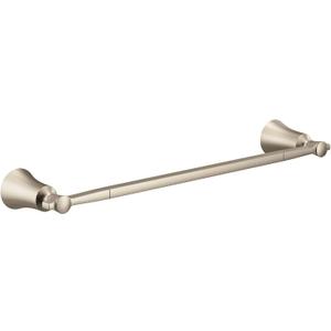 Moen YB0324BN Flara 24-Inch Single -Towel Bar, Nickel