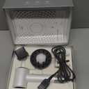 Tideway Hair Dryer Professional High-Speed Ionic Blow Dryer 110,000 RPM, Compact Hair Dryer with Magnetic Diffuser, Fast Drying with Brushless Motor Low Noise Smart Temperature Control-H11 (White)