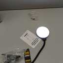 Glocusent 5W Clip on Light, 36LED Eye Caring Reading Light for Bed, 3 Colors & 5 Brightness Clip on Lamp with Adapter, Perfect Reading Light for Bed with Clamp/Bunk Bed/Headboard/Table/Desk (Black)