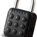 Combination Lock Smart Bluetooth Lock Smart Padlock with APP Keypad Codes Lock for Gym, School, Travel, Outdoor (without APP)