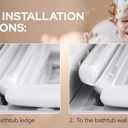 Bathtub Safety Bumper for Baby, Toddler and Kid (Suction Cup)
