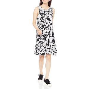 Amazon Essentials womens Tank Swing Dress (Available in Plus Size) (X-Large, Black Floral)