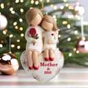 Jesuspirit Grandma & Grandchild Christmas Ornament  Grandma and Me, Acrylic Ornament for Grandmother, First 2025 (Mother and Me)