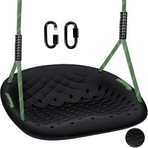 Heavy Duty Swing Seat, 550LBS Capacity Outdoor Swing Seat for Adults & KidsBlack
