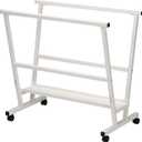 MEEDEN Print Rack - Art Storage Rack with Rolling Casters - Metal Print Display Rack for Artworks, Posters, Print - White