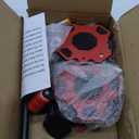 Upgraded Furniture Dolly Movers 5 Wheel Heavy Duty 3000LBS Capacity Carbon Steel Panel 360 Rotating Casters Furniture Slider for Sofa Refrigerator Piano (Red, 6in)