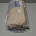 ROSMARUS Memory Foam Shower Mat, 20' x 32', Thick Non Slip Bath Rugs with PVC Backing, Ultra Soft for Floor & Tub, Ltbrown