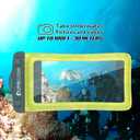 Waterproof Phone Pouch, PunkBag Universal Floating Dry Case Bag for Most Cell Phones incl. iPhone 8 Plus & Samsung Galaxy S9 | Perfect for Keeping Your Cellphone & Valuables Dry and Safe (Yellow)