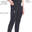 Cherokee Infinity Womens Scrub Jogger Pants, Mid Rise, Moisture Wicking, Wrinkle-Resistant, 360 Stretch, 5 Pockets - CK110A (Gray, S)