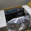 Headlight Assembly Pair for 2006-2008 Dodge Ram 1500 2006-2009 Dodge Ram 2500 3500 Clear Lens Chrome Housing Amber Reflector Left Right W/O Bulbs