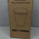 12 oz Clear Plastic Cups, 300 Count Disposable Dringking Cups, 12 Ounce Cold Plastic Party Cup Bulk, PET Clear Cup for Iced Coffee, Smoothie, Cold Beverage