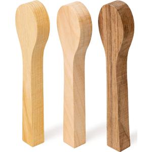 BeaverCraft Wood Carving Spoon Blank BB2 - Unfinished Wood Spoon Carving Kit - Wooden Blank, Basswood Blocks for Whittling