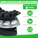 Fxznacbh Travel Cushion Airplane Seat, Portable Airplane Seat Cushion for Long Flights,36 Bubbles Pressure Relief Inflatable seat Cushion for Air Travel