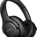 KVIDIO Bluetooth Headphones Over Ear, 65 Hours Playtime Wireless Headphones with Microphone, Foldable Lightweight Headset with Deep Bass, HiFi Stereo Sound Low Latency for Travel Work Cellphone