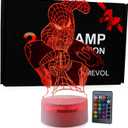 Spiderman Toys Kids Night Light Superhero Christmas Gift Birthday 3D Illusion Lamp for Kid Girl Boy Web Shooter 7 Color Remote Control
