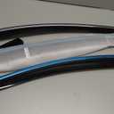 4X Window Visors Compatible with 2013-2020 Fusion Smoke Tint with Chrome Trim Outside Mount Tape On/Clip On Style PVC Sun Rain Guard Vent
