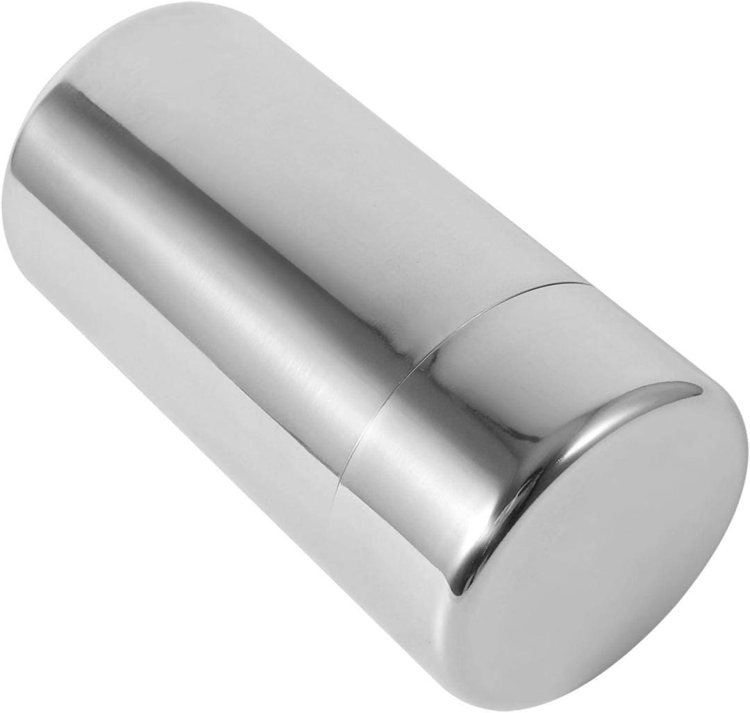 Tyenaza Tea Canister, Double Seal Stainless Steel Tea Tin Canister with Airtight Double Lids for Loose Tea Coffee Candy Herbs and Spices Storage(l)