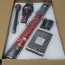 Cordless Vacuum Cleaner for Home, Lightweight Stick Vacuum Cordless Rechargeable with Power Suction, Up to 35 Mins Runtime, Hardwood Floor Vacuum for Pet Hair, Carpets, Tile (Black Red)