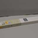 Cordless Light Filtering Mini Blind - 39 Inch Width, 64 Inch Length, 1" Slat Size - Grey - Cordless GII Morningstar Horizontal Windows Blinds for Interior by Achim Home Decor