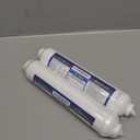 Hydronix ICF-10Q Inline Post Activated Carbon Water Filter Replacement Cartridge with 1/4-Inch Quick Connect for Refrigerator, Ice Maker, RO Reverse Osmosis System, 2000 Gallons (2 Pack)