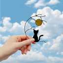 Cat Memorial Gifts for Loss of a Cat, Suncatchers for Stained Glass Window Hangings,Loss of Pet Sympathy Gift for Women