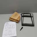 2 Pack Bathroom Counter Organizer, 2 Tier Corner Bathroom Counter Organizer Wooden Vanity Organizers for Bathroom Organizers and Kitchen Storage Dresser Decoration (Yellow)