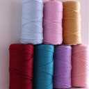 21S 4mm*110Yards Macrame Cord Rope - Luxury Soft 100% Macrame Cotton Cord Colored One String Twisted Rope for DIY Crafts Wall Hanging, Plant Hangers, Wool Weaving