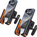 Magnetic Golf Cart Phone Holder, 360° Rotation Golf Cart Magnetic Phone Mount for Cellphone Golf Cart, Golf Cart Accessory & Great Gift (1PCS, Orange)
