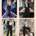 Women's High Waist Casual Palazzo Pants Drawstring Smocked Boho Wide Leg Beach Trousers Flowy Loose Fit Pant (Black, M)