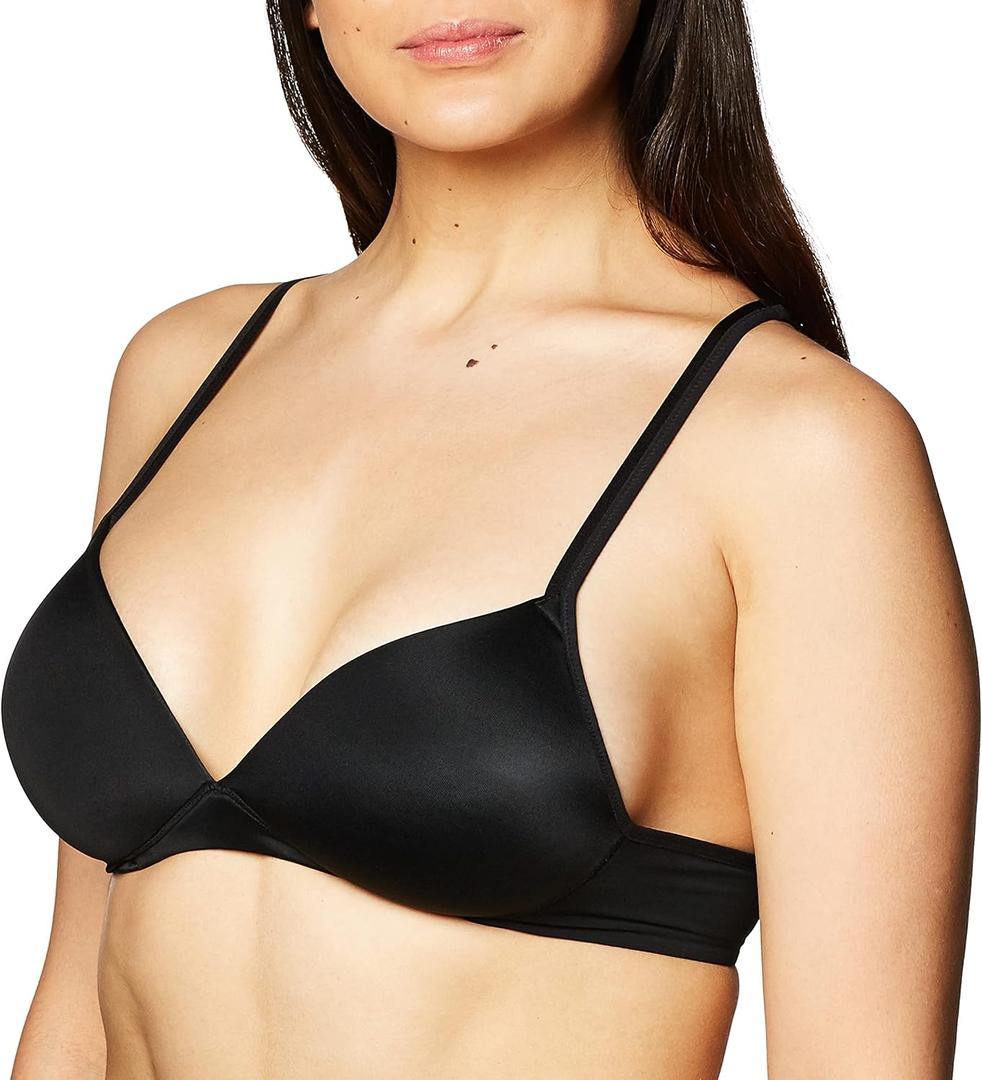 Warner's Women's Elements of Bliss Wirefree Lift Bra (36A, Black)