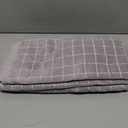 Homaxy 100% Cotton Terry Kitchen Towels(Light Grey, 13 x 28 Inches), Checkered Designed, Soft and Super Absorbent Dish Towels, 4 Pack