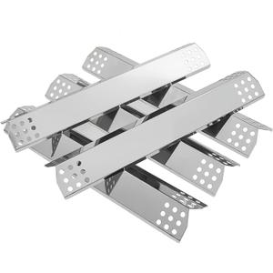 SafBbcue 16" Grill Heat Plate Shield, Burner Cover Replacement for Jenn-Air 720-0709, 720-0336B, Kitchen Aid 720-0745B, Nexgrill 720-0709, Stainless Flame Tamer 5-Pack