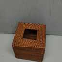 HEALLILY Rattan Tissue Box Cover Woven Tissue Holder for Bathroom and Living Room Decor Compact Sturdy Natural Material for Use