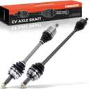 A-Premium Pair (2) Front CV Axle Shaft Assembly Compatible with Honda Civic 1992-2000, Civic del Sol 1993-1997 & Acura EL 1997-2000, Driver and Passenger Side