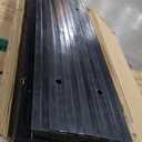 Pyle Car Vehicle Curbside Driveway Ramp - 4ft Heavy Duty Rubber Threshold Bridge Tracks Curb Ramps, 2 Pieces Set (for Car, Truck, Scooter, Bike, Motorcycle, Wheelchair Mobility), Black