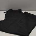 Willit Women's Capri Pants Dress Yoga Pants Wide Leg Business Casual Capris Work Slacks Stretch High Waisted 21" Black Plus Size 3XL