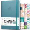 Clever Fox Compact A5 Medical Planner 12-Month  Medical Notebook, Health Diary, Wellness Journal to Track Health 12 Months (Aquamarine)