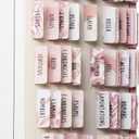 DiverseBee Laminated Bible Tabs for Women (Large Print, Easy to Read), Colorful Bible Journaling Book Tabs, Christian Gift, 66 Bible Tabs Old and New Testament, Includes 11 Blank Tabs - Rose Theme