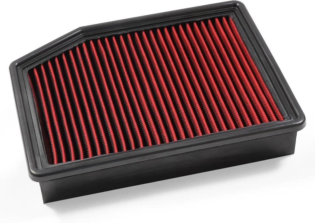 Engine Air Filter High-Flow Increase Power & Towing,Washable,Nikimotorsport Air Filter Compatible with 2020-2022 Chevy Silverado& GMC Sierra 2500HD/3500HD,Cross Reference:33-5083,84121217,84121219