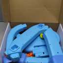 KIZZYEA Toys for 1 2 3 Years Old Boys Girls, Toddler Basketball Hoop & Soccer Goal, Montessori Toy, Interactive Musical Sports Toys with Light, Christmas Birthday Gifts for Baby Kids Age 12-18 Months (Blue)