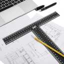 Mr. Pen - T Square, T Ruler, 45 cm, Metal, T Square Ruler, Drafting Tools, Tsquare, Truler, Architectural Triangle
