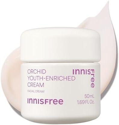 innisfree Orchid Youth-Enriched Cream, Korean Face Cream for Firming and Hydrated Skin, Expiry date: 06/2027