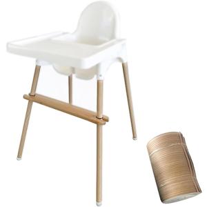 Highchair Decorative Leg Wraps - Bamboo Style 1 PCS 196 Inch Adhesive Decorative Strips for IKEA Antilop High Chair Accessories, Secure Vinyl Chair Leg Protectors & Anti-Slip Safety Covers
