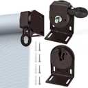 Universal Replacement Installation Accessories for Indoor/Outdoor Sunshade and Roller Blinds (Brown)