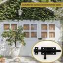 1 Pack 5 Inch Heavy Duty Barrel Lock Bolt Latch for Bathroom Stall & Bifold Doors Suitable for Bathroom compartments, Folding Doors, Garage Sheds, cabinets