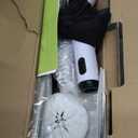 TUYU Electric Spin Scrubber, Full-Body IPX7 Waterproof Bathroom Scrubber with Power LCD Display, Adjustable Extension Handle, Cordless Shower Cleaner Brush for Bathtub Kitchen Wall Cleaning (Black)