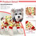 XPUDAC 4 Pack Dog Pajamas for Small Dogs Cats Plaid Dog Clothes Puppy Onesies Pet Christmas Pajamas Puppy Jumpsuits Pet Pjs Shirt Apparel (Medium(Chest-16" Back-12" Neck-10.2"))