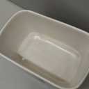 Getstar Ceramic Butter Dish with Acacia Lid for Countertop, Silicone Sealing, Farmhouse Kitchen Counter Decor, Large Butter Keeper Container (6.5x4)